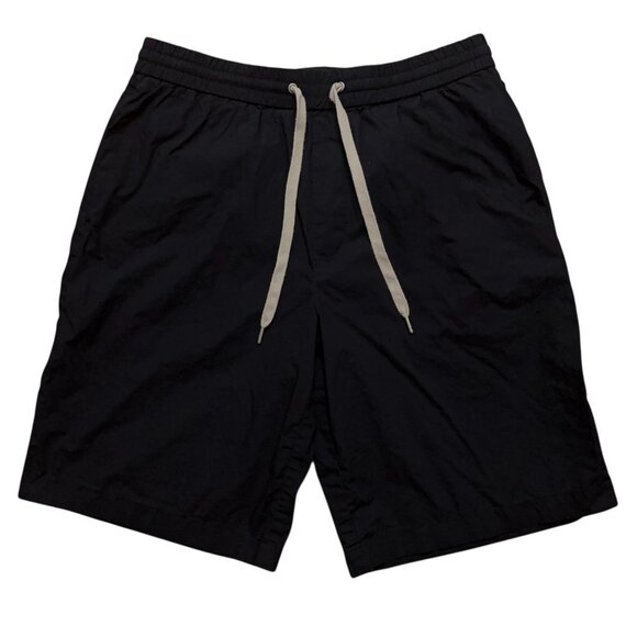 Allsaints Canta Shorts Mens Size 30 Drawstring 10" Inseam Cotton Black - Picture 2 of 5